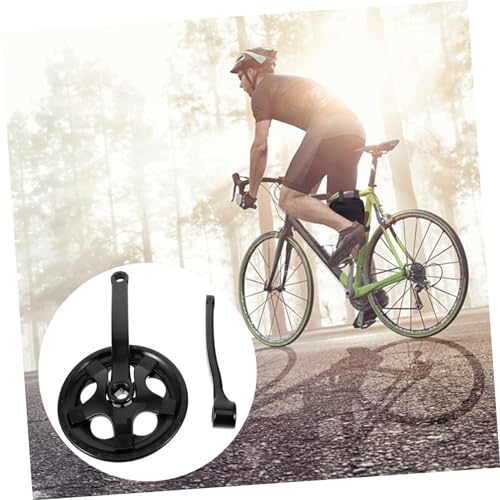 Pédalier de vélo universel Toyvian avec plateau conique robuste noir - 6