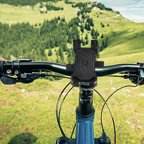 Gifyym - Soporte para teléfono de moto, 16 x 12 x 9 cm, soporte de teléfono para moto, soporte de teléfono ABS + con bloqueo de cuatro bocas, accesorio portátil para hombres y mujeres al aire libre