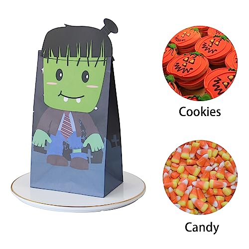 Haobell Halloween Treat Bags - 24 Pcs Halloween Trick Or Treat Goody Gags Gift Bags, 24 Pcs Halloween Stickers, Halloween Goodie Bags Party Supplies thumb #6