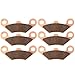 ECCPP FA159 Brake Pads Front and Rear Sintered Replacement Brake Pads Kits Fit for 2003-2012 Polaris ATP,Hawkeye, Outlaw, Predator,RZR, 2007-2011 Polaris Sportsman