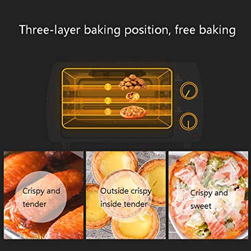 LYKYL Toaster aanrecht, mini-oven, 3-Slice, compact formaat, eenvoudig te bedienen met Timer-Bake-Broil- Toast Setting… - Image 7