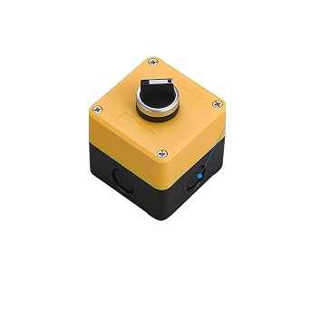 New Button Switch Control Box Plastic Hand-held self Starting Button Waterproof Box Electrical Industrial Emergency Stop LA381-03
