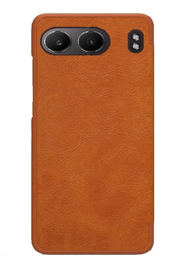 Image of WHITBULL Royal Leather Magnetic Flip case Compatible with OnePlus Nord4 5G / OnePlus Nord 4 5G Brown