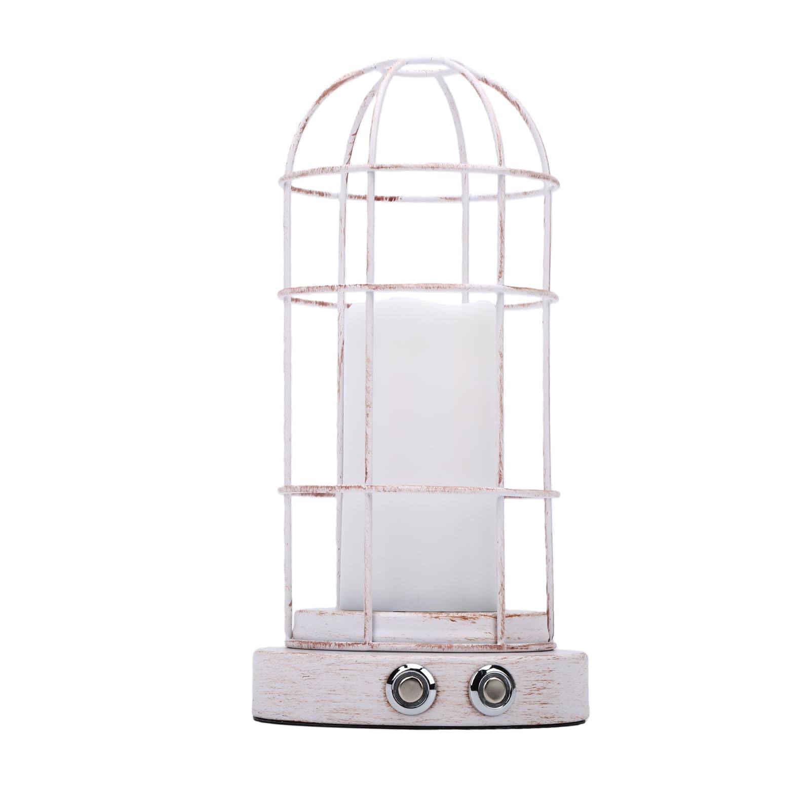 Touch Control Tischlampe, Schlafzimmer Nachtlichter Kleine Nachttischlampe Tragbare Wiederaufladbare Kabellose Lampe (WHITE)