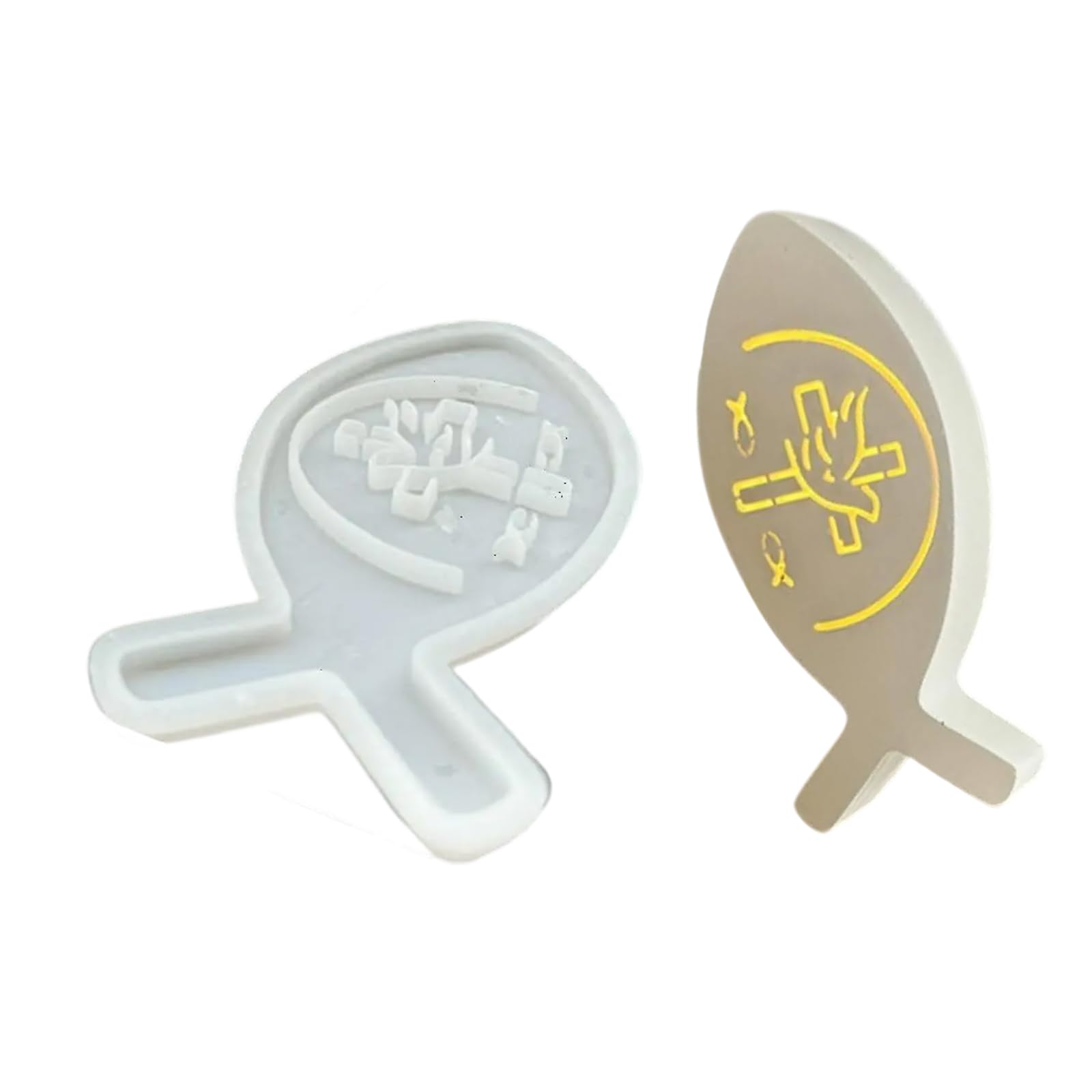Tsophreniq Hollowed Fish Shape Silicone Molds for Making Candlestick Tealight Holder Sea Creature Silicone Stand Molds Mold