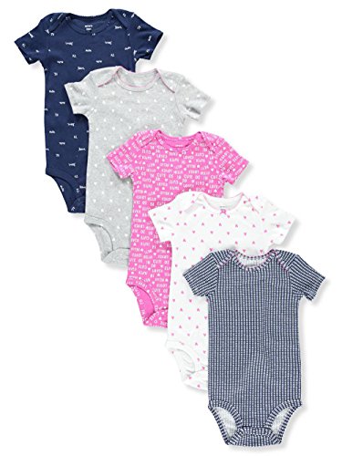 Bodys Carter's bébé fille en pur coton premium hypoallergénique imprimé cœur