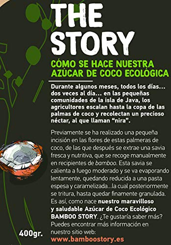 Azúcar de Coco BAMBOO STORY Ecológico Y Bio 200gr. - Imagen 6