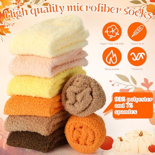 Image of Foaincore 12 Pairs Fuzzy Socks Bulk for Women Cozy Fluffy Slipper Socks Warm Soft Sleeping Gifts for Home