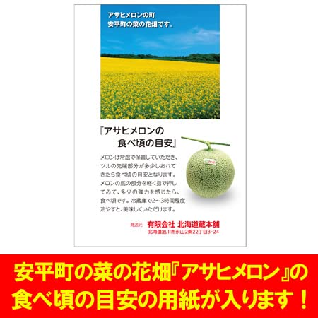 Amazon.co.jp: アサヒメロン 北海道 アサヒ メロン 追分 赤肉メロン
