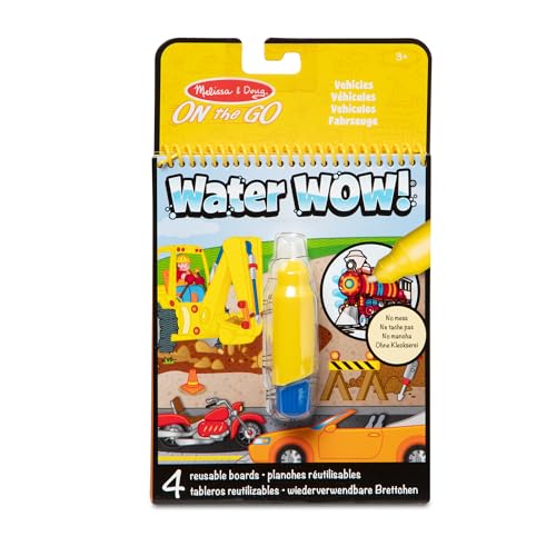 Melissa & Doug - Water Wow Wassermalbuch Fahrzeuge mit Spiralbindung und...
