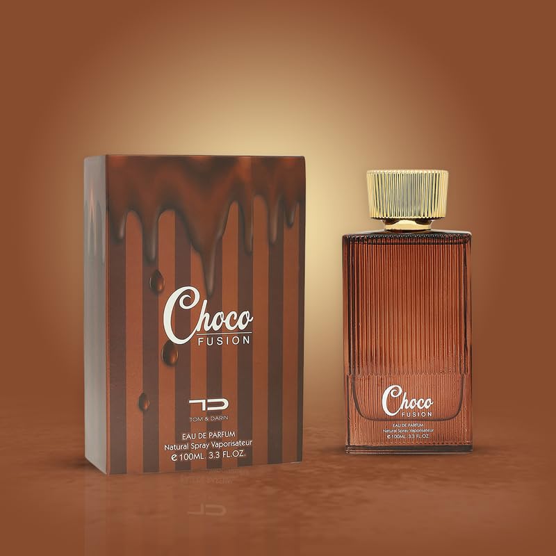 CHOCO FUSION Luxury unisex perfume, 100ml | Eau De parfum | Premium, strong and long lasting luxury perfume spray with Vanilla and White Musk | Sensual & addictive perfume for men & Women