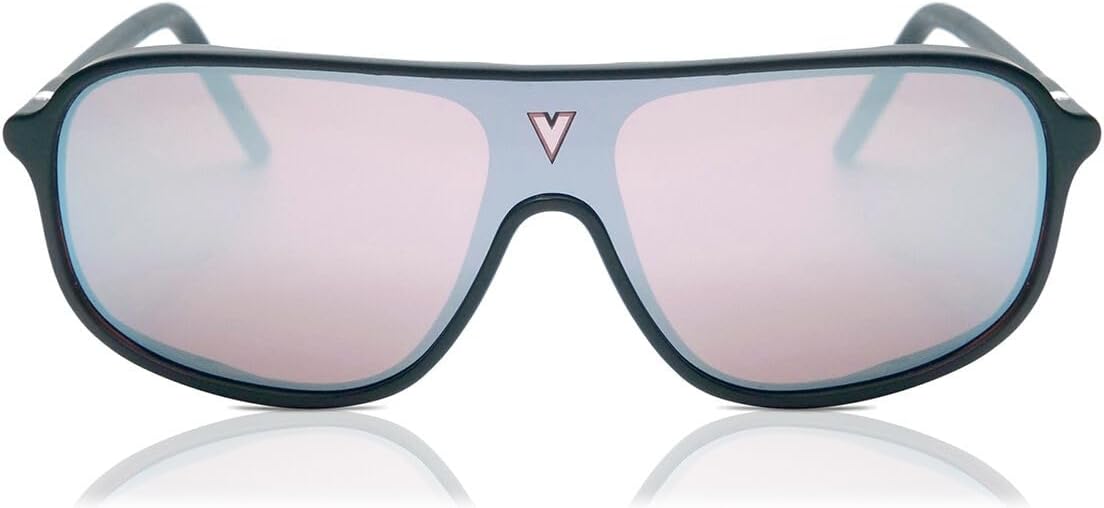 Vuarnet Men's VL1931 VL/1931 0002 Black/HD Pure Silver Flash Sunglasses 66mm