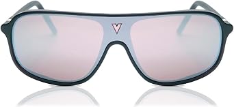Vuarnet Mens VL1931 VL/1931 0002 Black/HD Pure Silver Flash Sunglasses 66mm