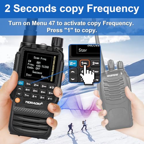 image for TIDRADIO TD-H3 Ham Radio Multi-Band Two Way Radio with AirBand & TD-77