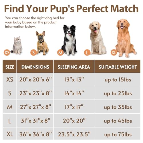 Image of JOLLYVOGUE Calming Dog Bed for Small Dogs - 23 inches Donut Washable Small Dog Bed for Kittens & Puppies, Anti-Slip Round Fluffy Plush Faux Fur Cat Beds (Fits up to 25 lbs Pets, Light Green)