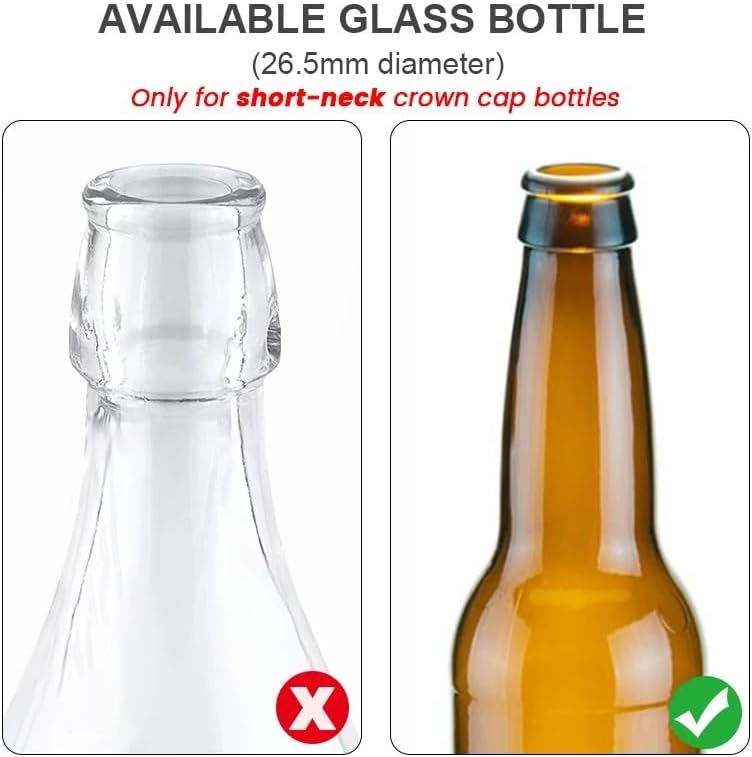 Stainless Steel No-Foam Beer Bottle Filler, Professional Homebrewing Tap Defoamer for PET & Glass Bottles(2mm)