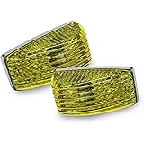 日野 17プロフィア / 17レンジャー ドア サイドマーカー ウインカーランプ 左右セット ハロゲンバルブ付き/イエロー