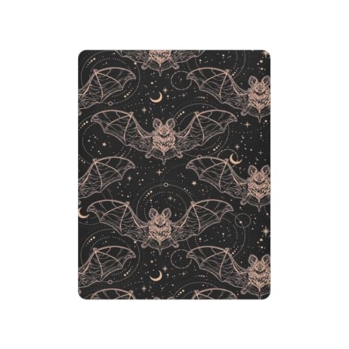 Image of Jihqo Halloween Bats Crib Sheets for Boys Girls Pack N Play Sheet Soft Breathable Mini Crib Sheets 39" x 27"
