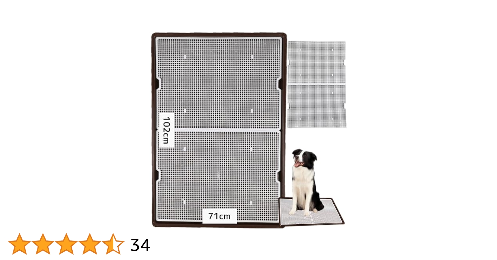 犬トイレトレー 大型犬 1020 x 710 x 50 mm (ブラウン) Amazon | 犬 トイレ トレー スーパーワイド 大型犬 特大 1020 x