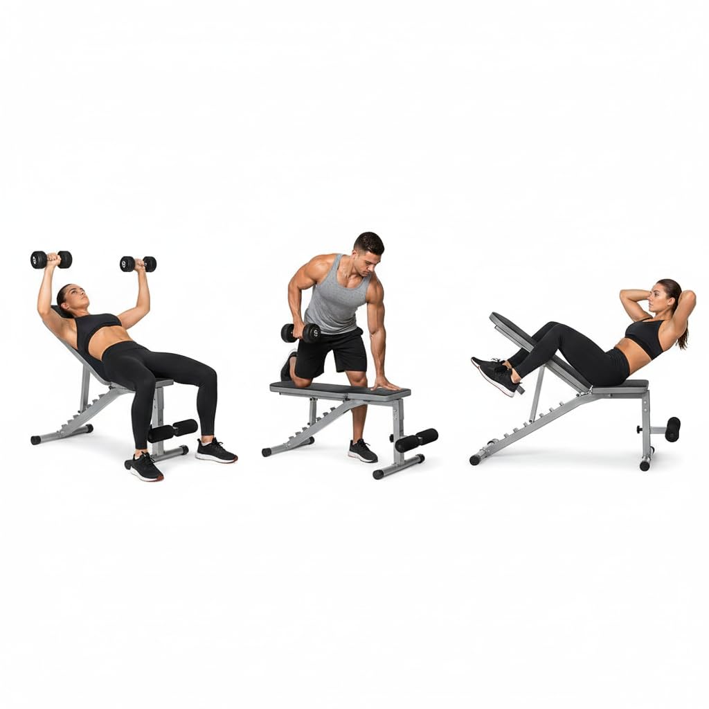 IBS Professional Multi-Position Adjustable Incline Decline Weight Bench with Leg Support 1