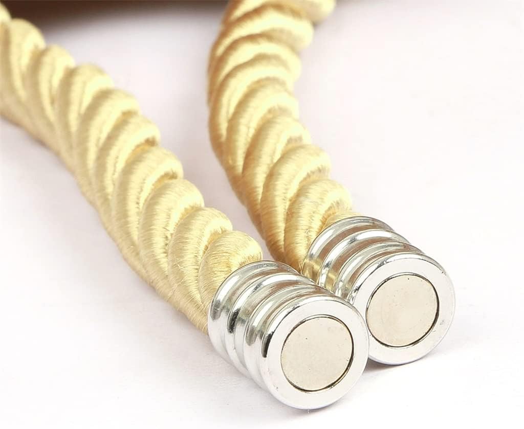 FMURY Magnetic Curtain Strap Hanging Ball Fixing Clip Window Drape Buckle Rope Strap Backrest Curtain Holder Accessories(D)