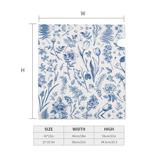 Housse magnétique boîte aux lettres imprimé floral bâche étanche durable - 5