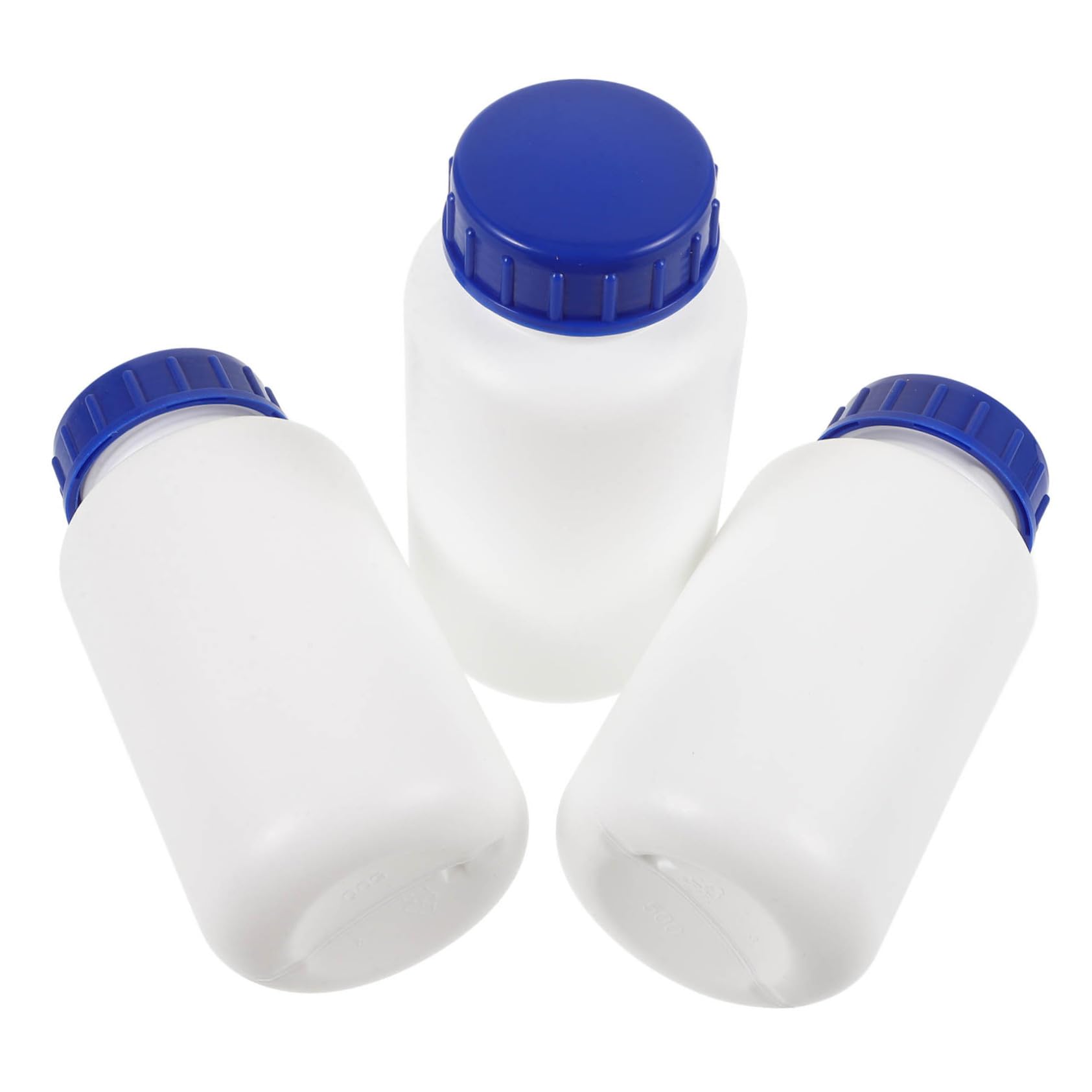 NAMOARLY 500ml Laboratory Sample Bottles Large Bottles Plastic Storage Containers