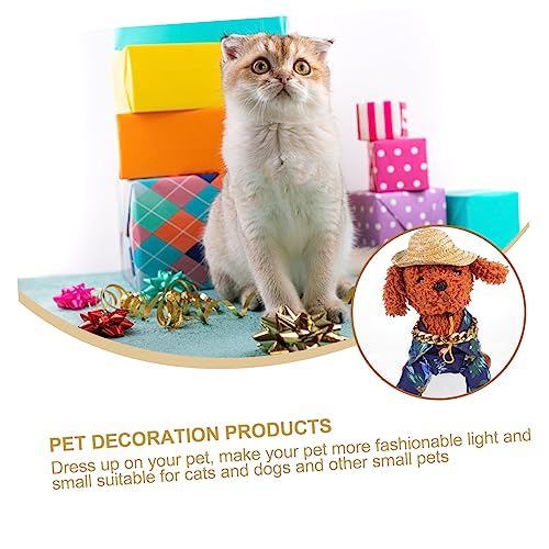Accesorios para mascotas POPETPOP sombrero y lentes miniatura 5