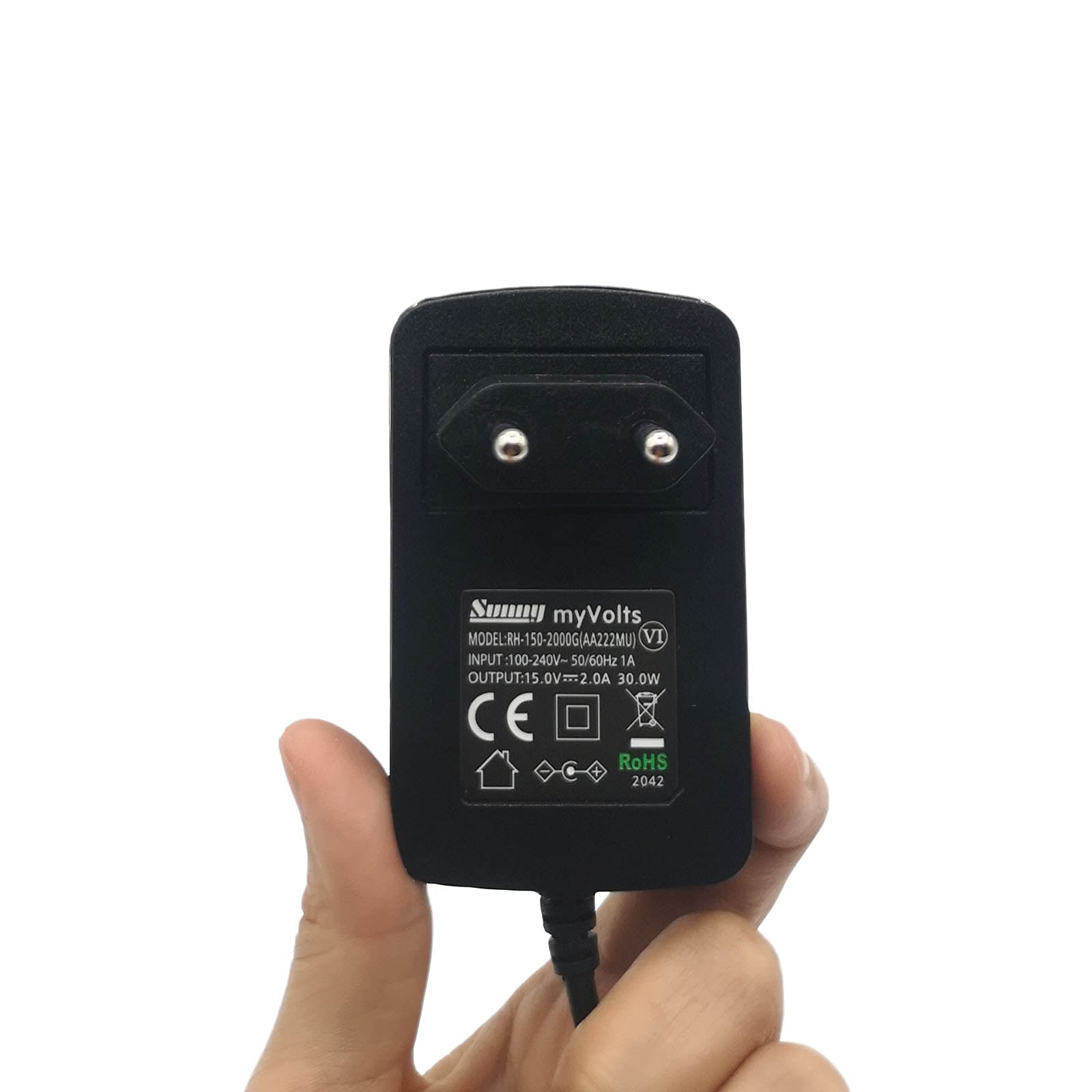 MyVolts 15V EU-Netzteil kompatibel mit Native Instruments Traktor Kontrol S4 MK2 DJ Controller