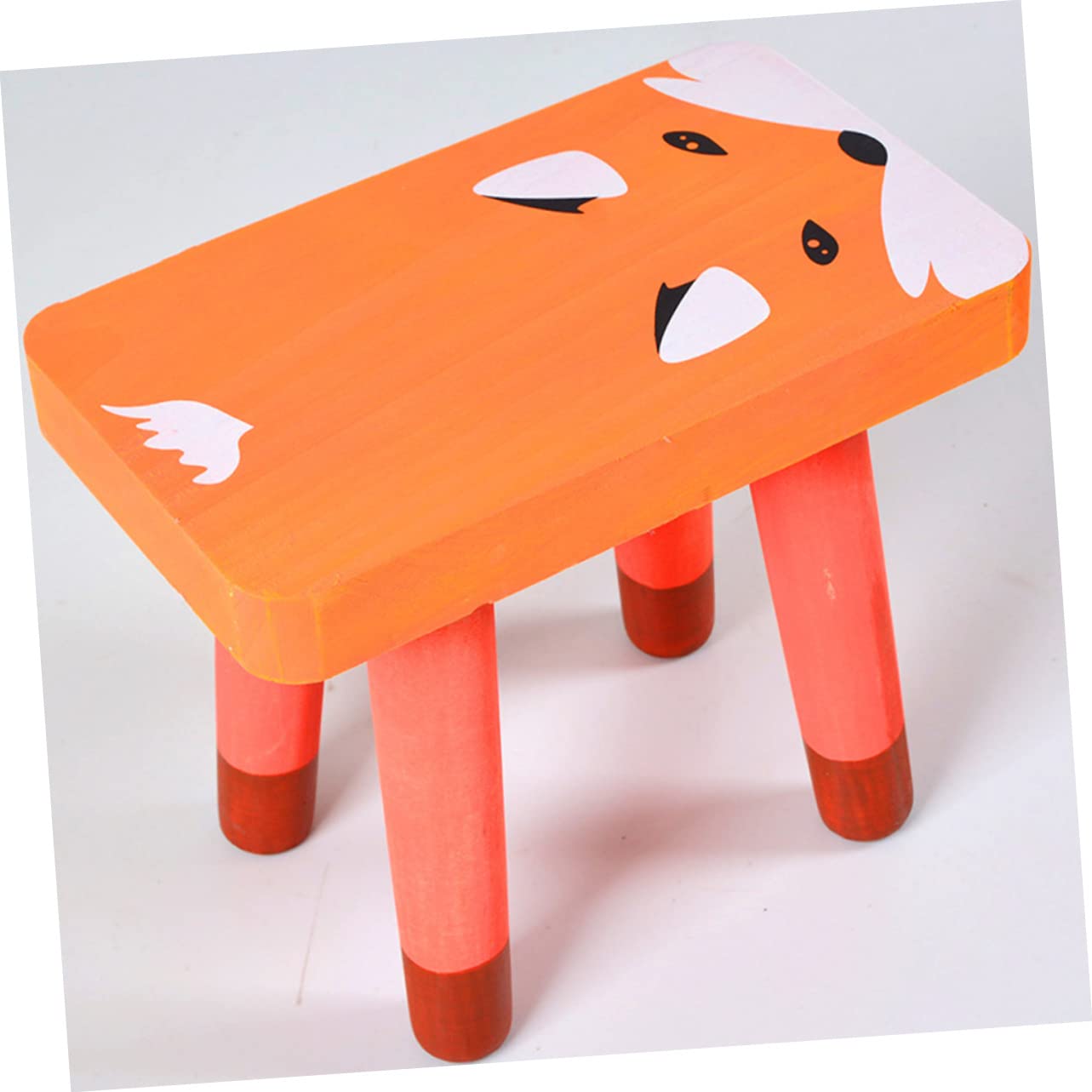ERINGOGO 1Pc Cartoon Foot Stool for Non Slip Design and Easy to Clean for Home Use and Playrooms Cute Foxes Theme Step Stool