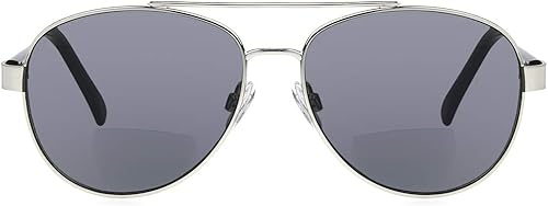 Miniatura 2 de Sofia Vergara x Foster Grant Carmen SunReaders - Gafas de lectura estilo aviador para mujer, color plateado, 2.244 in + 3