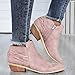Fannyfuny Botas para Mujer Botas Biker Vintage Grueso Tacones Casuales Zapatillas de...