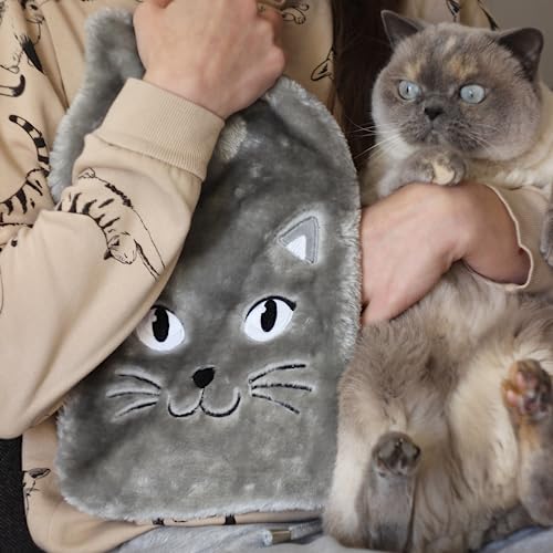 soxo Lustige Wärmflasche Mit Bezug Geschenk Für Frauen Männer Geschenke Lustig Wärmeflasche Katze 2