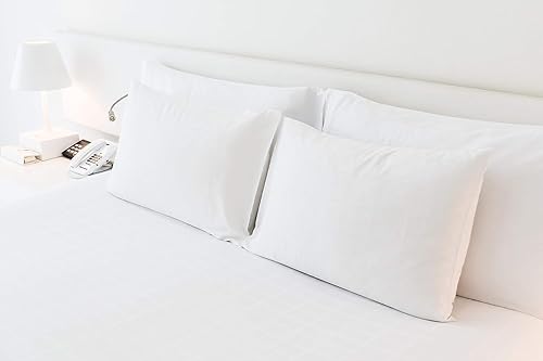 Miniatura 3 de Cotton Delight Standard Pillow Cases Set of 2 White 100% Natural Cotton 800 Thread Count Pillowcases Premium White Cotton Pillowcases, Standard