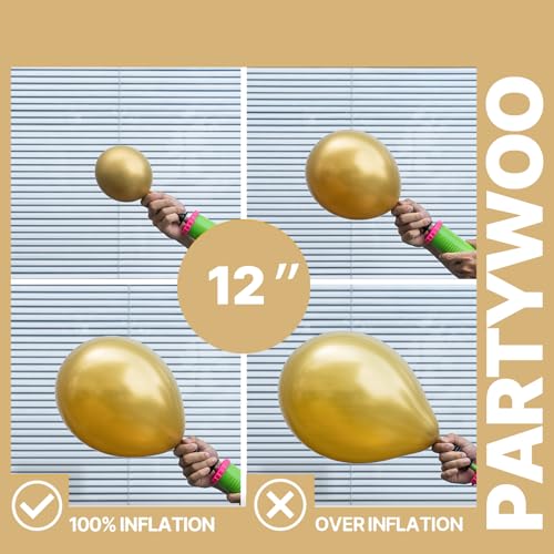Image of PartyWoo Metallic Balloons 66pcs 12 Inch Metallic Blue Silver Gold Purple Pink Green Rose Gold Latex Balloons for Baby Shower Wedding Engagement Unicorn Rainbow Birthday Party Decorations