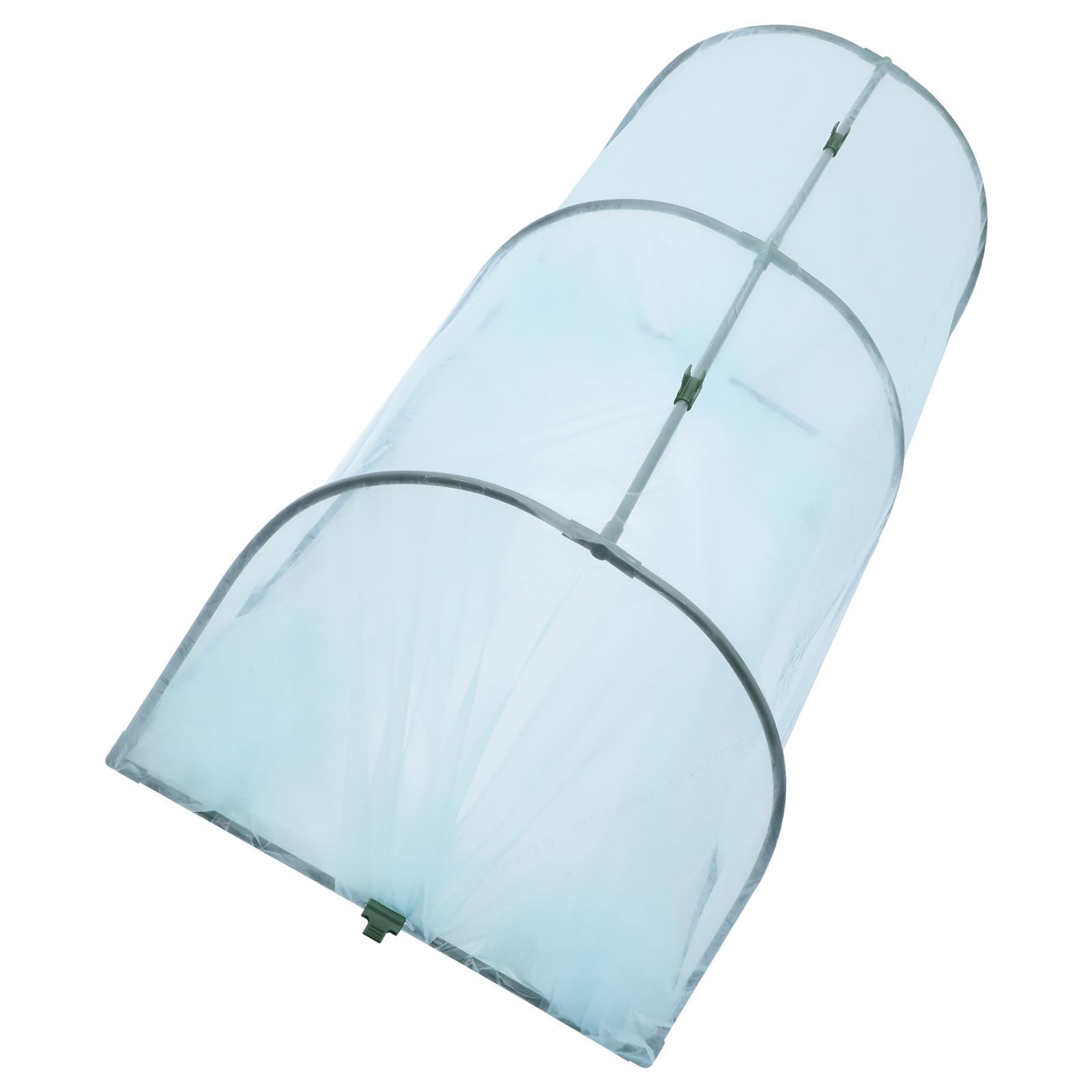 Kit de Invernadero de Jardín, Invernadero de Flores, para Verduras y Flores, Hierro y Película PP, Uso Exterior en Jardín, Protección contra Lluvia y Viento