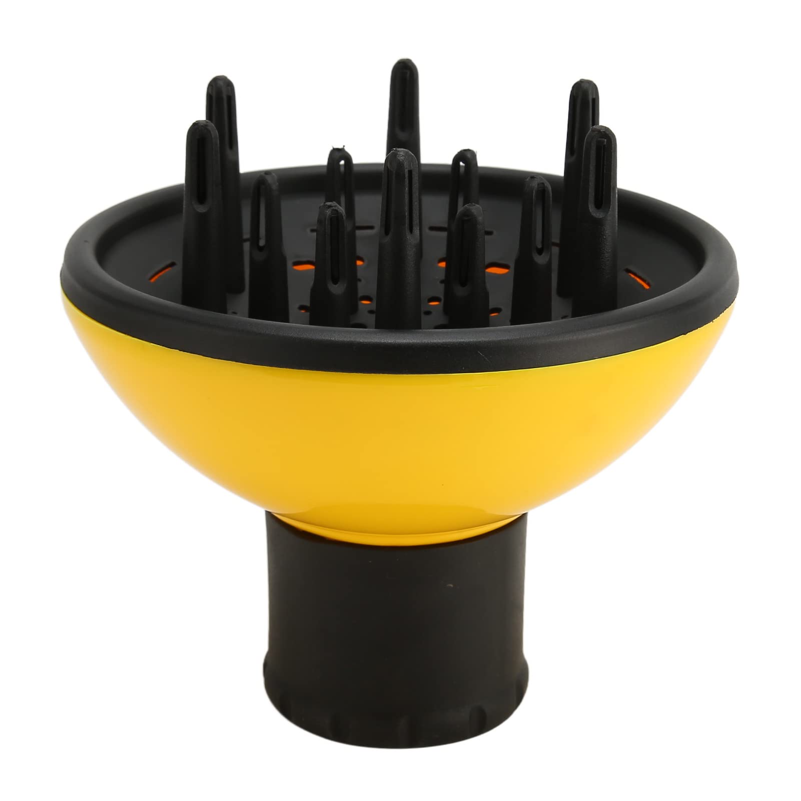 Diffusore Universale Attacco per Asciugacapelli Distribuzione Uniforme Attacco Diffusore per Risparmio di Tempo per Asciugacapelli Diametro Ugello 5,5 Cm (giallo)