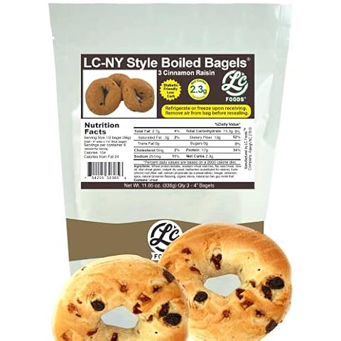 LC Foods Low Carb Cinnamon Raisin Bagels Cover