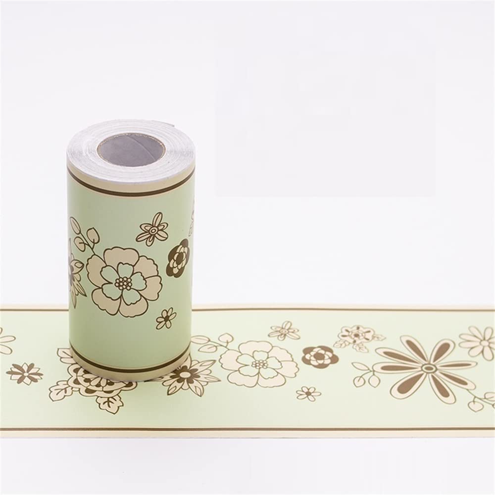 Lyhydma 33 Wallpaper Border 10M/Roll Self Adhesive Waterproof Waist Lines Wallpaper Bathroom Skirting Line Decor Baseboard Corridor Floor Borders Sticker(33)
