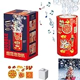 ✔【Conjunto de burbujas práctico】：Las máquinas de burbujas eléctricas son un conjunto de burbujas de valor con un fabricante de burbujas de fuegos artificiales y una botella de líquido de burbujas, lo que permite que su hijo y sus amigos disfruten de un club de burbujas de ensueño.