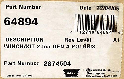 Polaris 2.5CI Warn Winch Kit miniatura 1