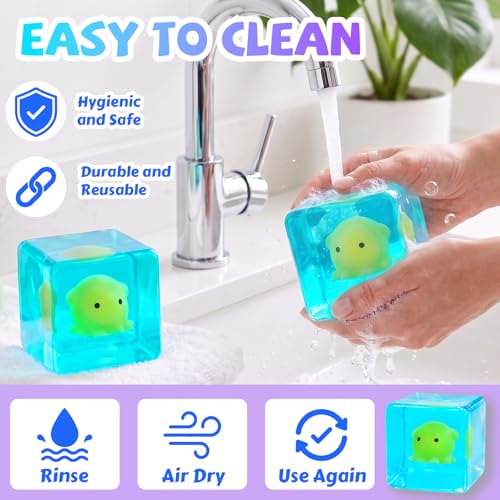 Squishy Stress Fidget Toys Adults,Glow Iin The Dark Squishy Toys,Slow Rising Toy,Sensory Stress Relief Toy for Adults Kids Teens,Octopu Squeeze Toys Party Favors Birthday Gift - Image 8