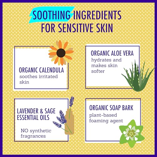 Image of California Kids Chillax Shampoo and Bodywash | 100% Plant-Based | Gentle Skincare | Lavender Shampoo for Kids + Teens | Hypoallergenic Bodywash | 562 mL / 19 oz.