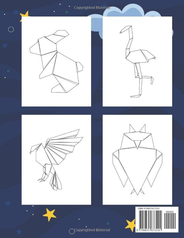 Origami Coloring Book For Kids Ages 8-12: Paper Airplanes, Birds, Flower And Many More To Fold And Coloring Book For Girls And Boys, Girls Activity Book For Best Gift To Color. image 3