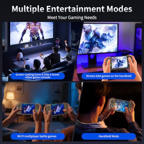 Image of Anbernic RG477M Retro Handheld Game Console , 4.7 Inch Touch Screen Aluminum Alloy CNC Android 14 System Support WiFi 6E Bluetooth 5.3 Dimensity 8300 Processor 8+128GB(Chocolate Bronze)