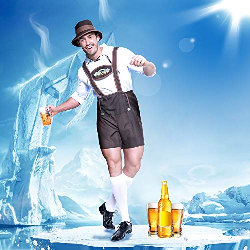 EraSpooky Volwassenen heren Oktoberfest kostuum Beierse klederdracht bierfeest themafeest carnaval - Afbeelding 3