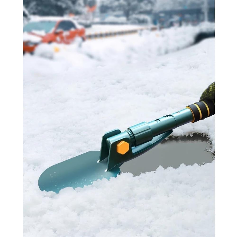Rascador de hielo para coche Herramientas De Limpieza De Nieve Quitanieves Quitanieves Cepilla El Parabrisas Del Camión SUV Del Automóvil Pala De Nieve Eva Telescópica Y Ajustable Rascadores de hielo