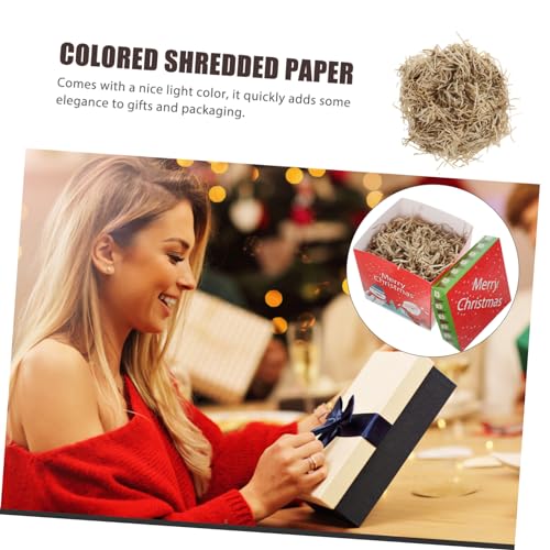 rosenice Papier Füllmaterial Geschreddertes Deko Papier Für Geschenkverpackung 100G Raffia Optik Z12 Hellbraun Polsterung & Versandzubehör