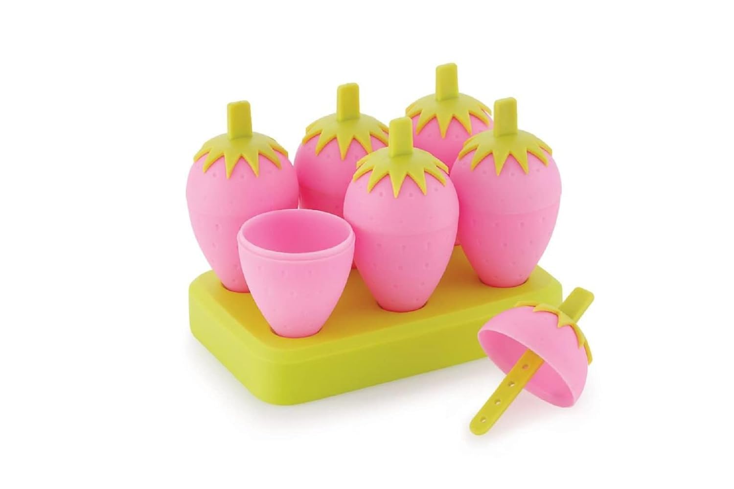 BPA Free Plastic Mold Reusable Ice Pop Makers, Homemade Popsicle/Frozen Ice Cream/Kulfi Candy for Children & Adults - Multicolor (SKU-10)