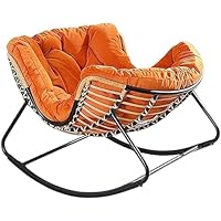 Amazon｜ロッキングチェア多機能 ロッキング リクライニングチェア 籐